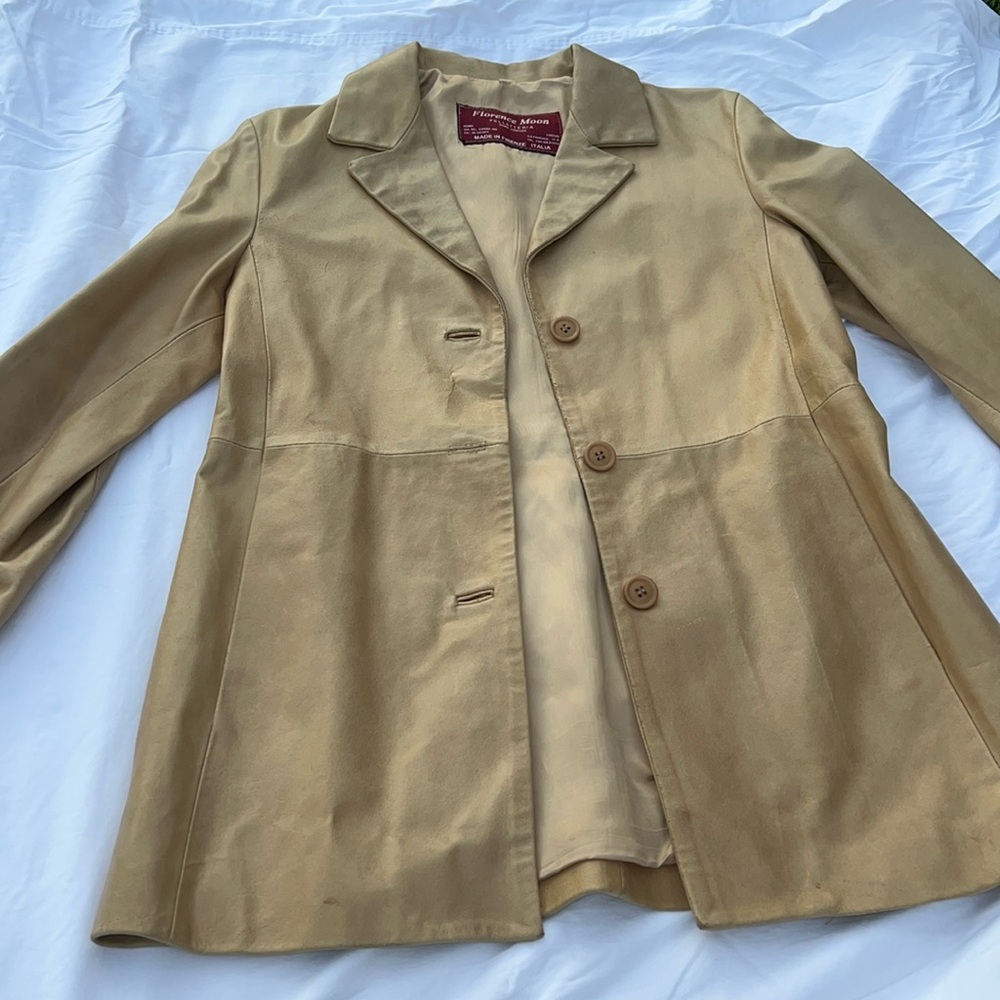 Vintage Florence Moon Leather Coat